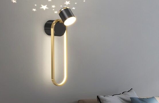 Aplica LED Cu Cer Instelat negru + gold, 35W, 3000k/4000k/6000k