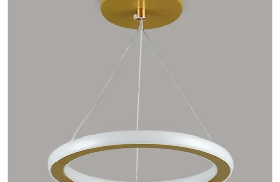 Lustra LED aurie 27W design inel gold mat diametru 22cm lumina reglabila