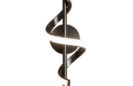 Aplica LED spirala, 10W, negru, lumina calda/rece/neutra
