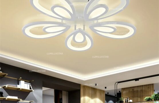 Lustra LED 160W, telecomanda wifi 2.4G, lumina/rece/calda/neutra