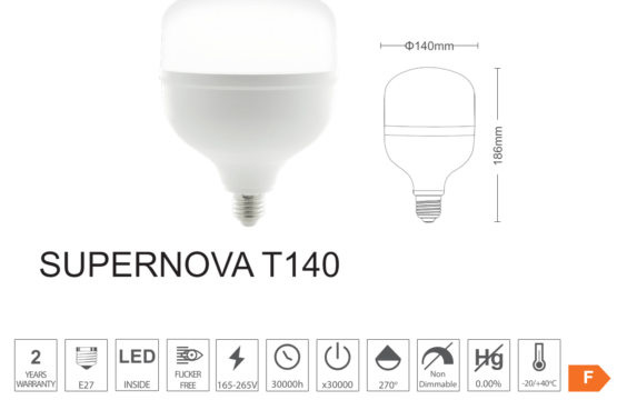 Bec LED 50W, E27, Vito Supernova, lumina rece 6400K