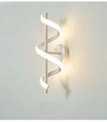 Aplică LED alba în formă de spirală cu design creativ și lumină neutră