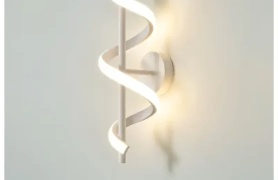 Aplică LED alba în formă de spirală cu design creativ și lumină neutră