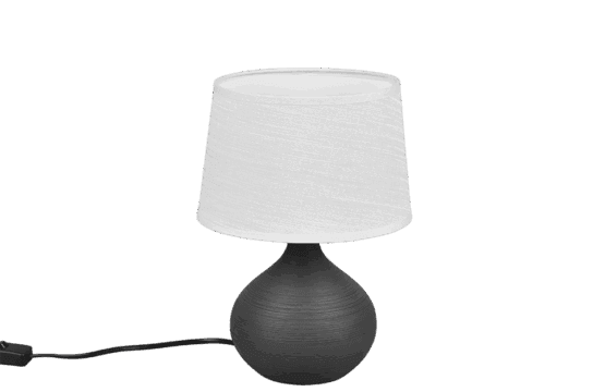 Veioza/Lampa de masa MARTIN, alb/maro, dulie E14 -TRIO