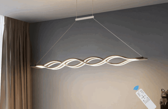 Lustra LED moderna, culoare negru, 152W, dimabila, lumina rece/calda/neutra, inaltime reglabila