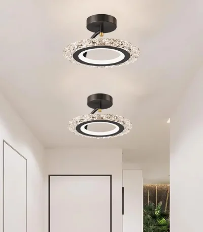 Aplica LED 21W neagră cu design elegant și lumină reglabilă caldă/neutră/rece, Ø25 cm