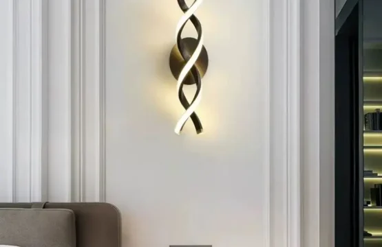 aplica spirala neagra 40W LED lumina calda neutra rece