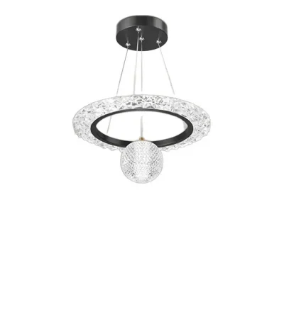 lustra LED moderna cristal 24W suspendata