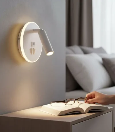 Aplică LED albă cu spot 10W design modern aluminiu pentru interior reglabilă